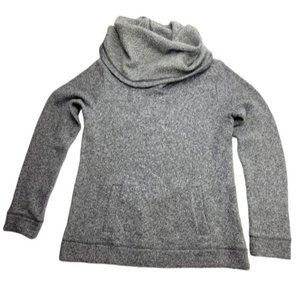 J. Crew WOMENS M Wool Blend Cowl Neck Sweater Gray Pullover